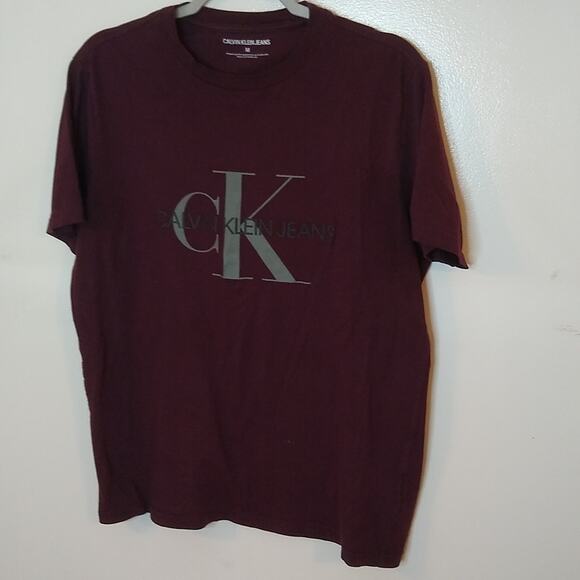 CK Calvin Klein Maroon Men's size Medium t-shirt. - Picture 1 of 7